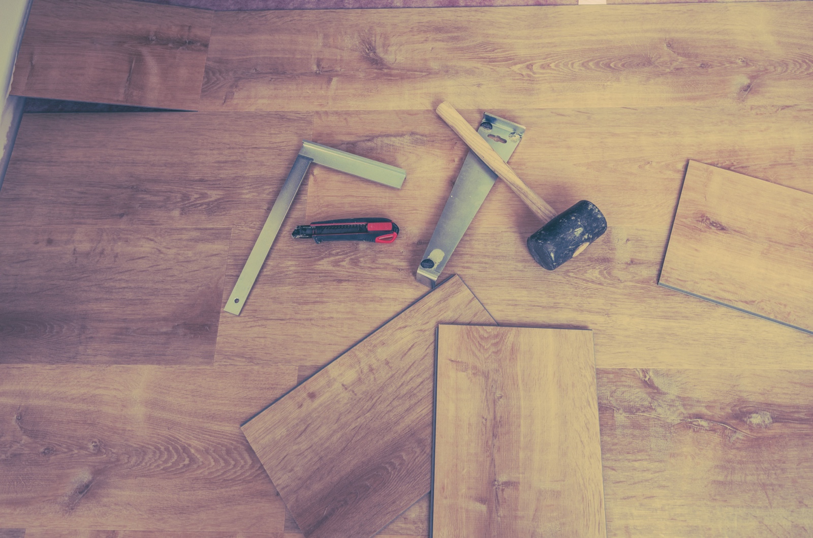 Vinylboden verlegen, Werkzeuge